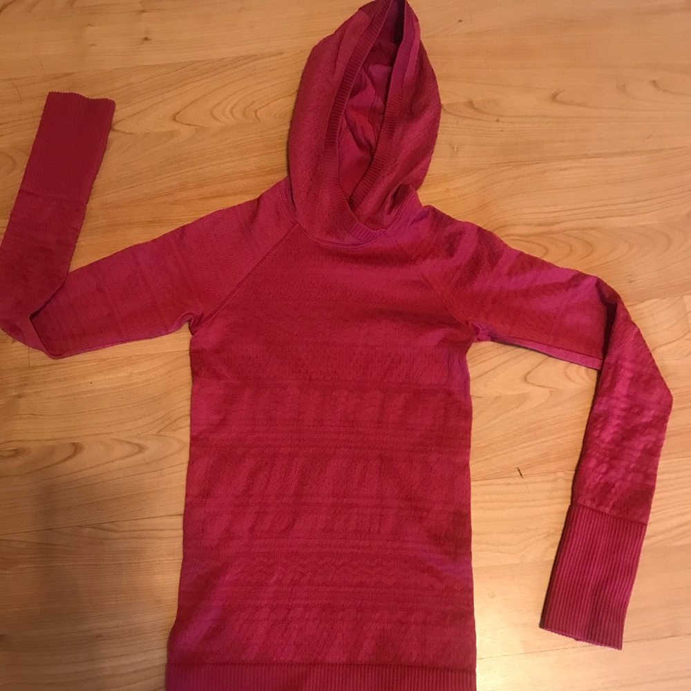 Burgundy Long sleeve Lululemon Hoodie